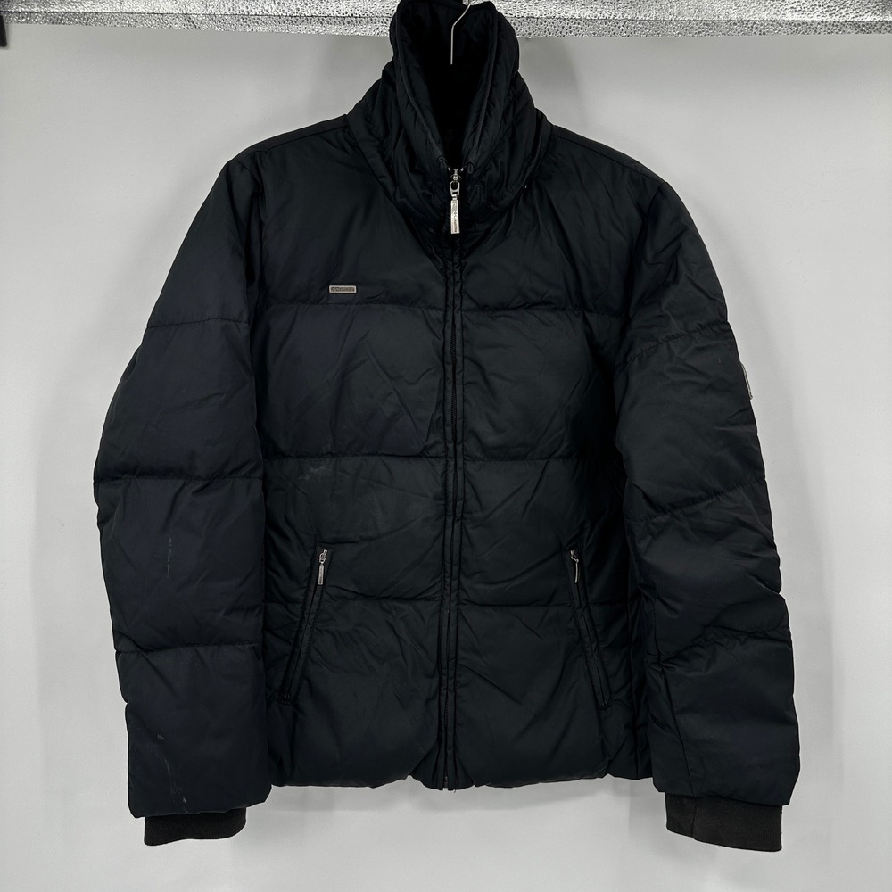 Columbia Women's Black Down Feathers Puffer Jacket Hooded Winter Warm Size Small